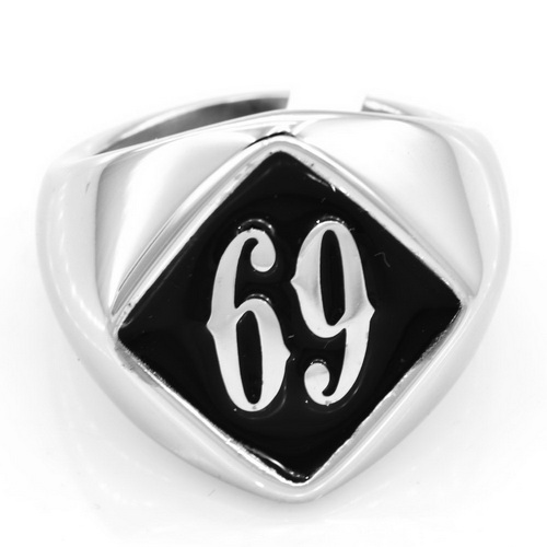 D2SBSL Memorial Initials Ring 2 Letters Name Customized Ring - Click Image to Close